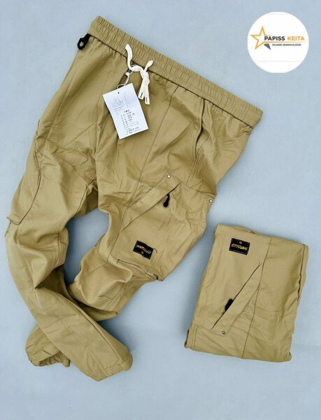 Pantalon Cargo Homme Beige