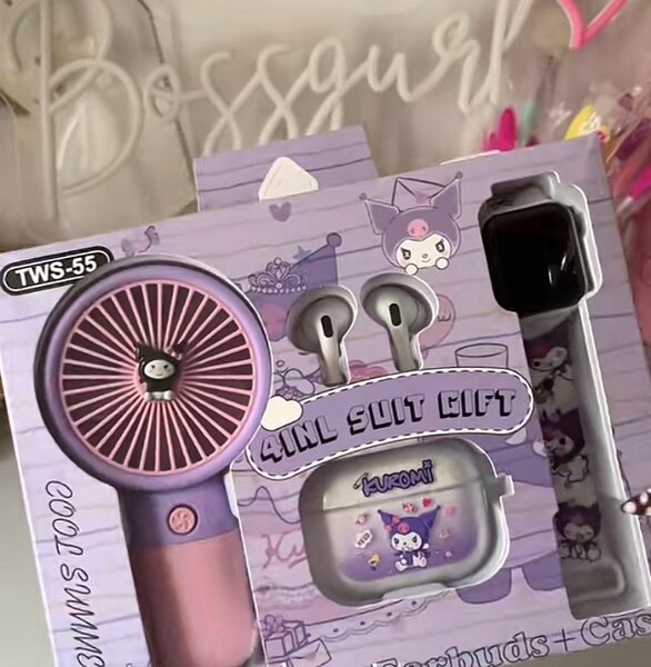 Mini ventilateur portable avec écouteurs