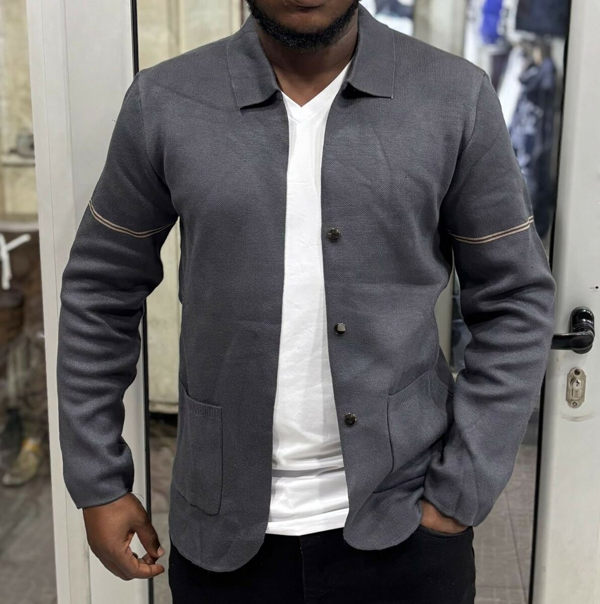 Cardigan homme élégant