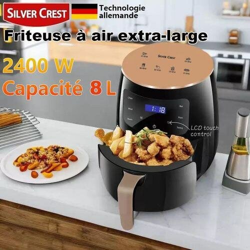 Friteuse à Air XXL 8L 2400W