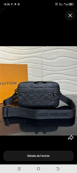 Sac banane en cuir Louis Vuitton
