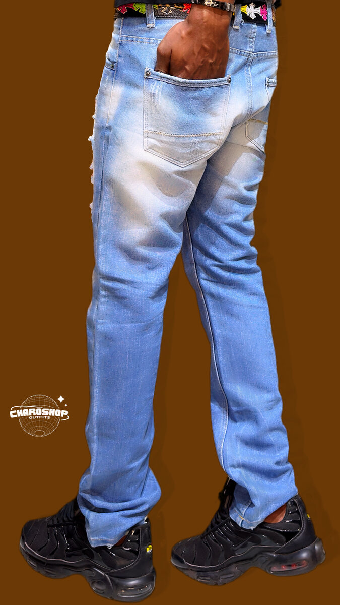 Jeans déchirés homme tendance