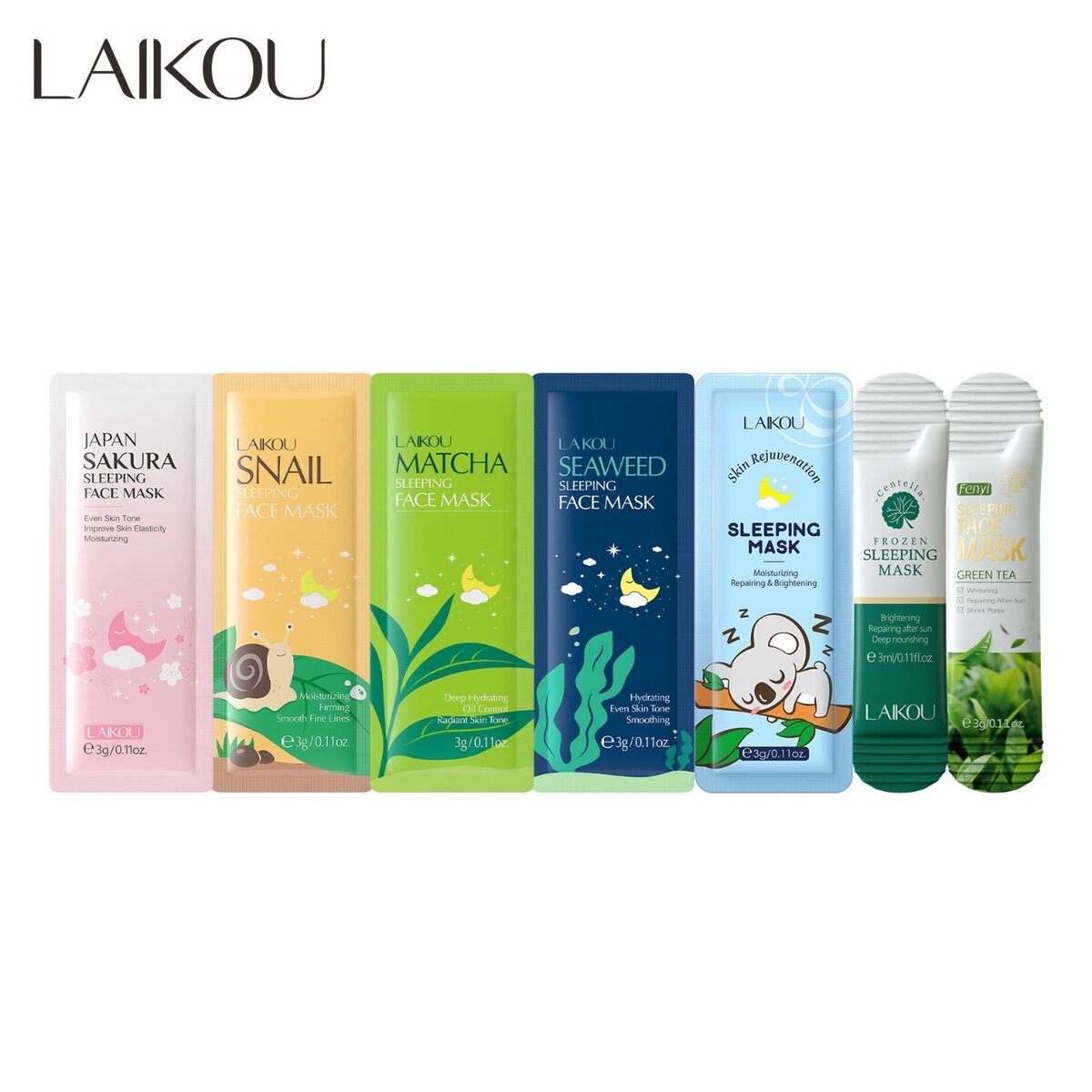 7 pieces sleeping face mask