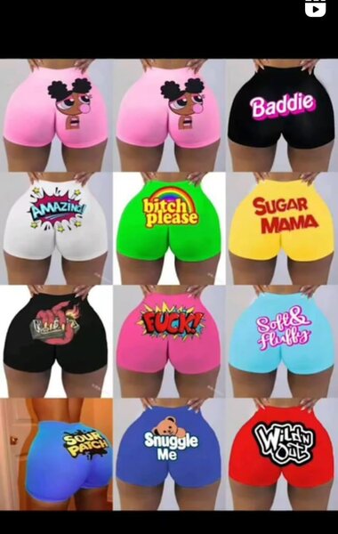 Ladies booty shorts