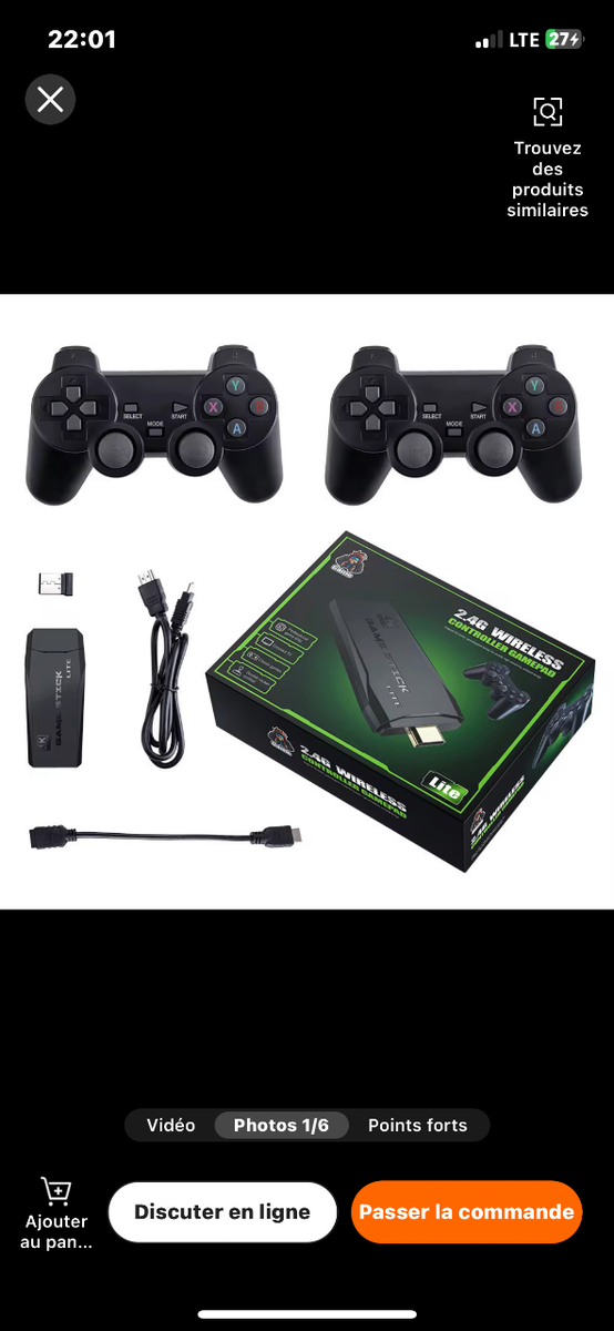 Manettes de Jeu Sans Fil