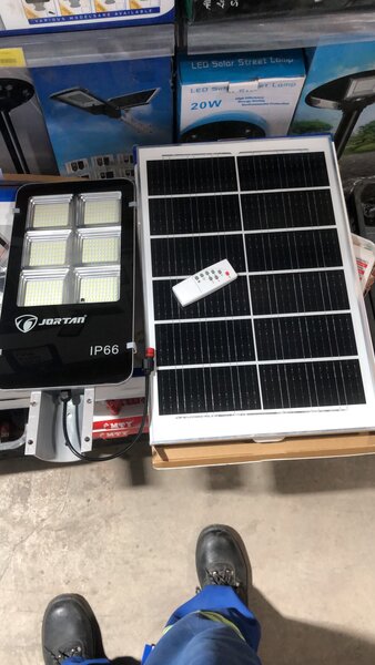 Solar street lights outdoor remote control automatic sensor