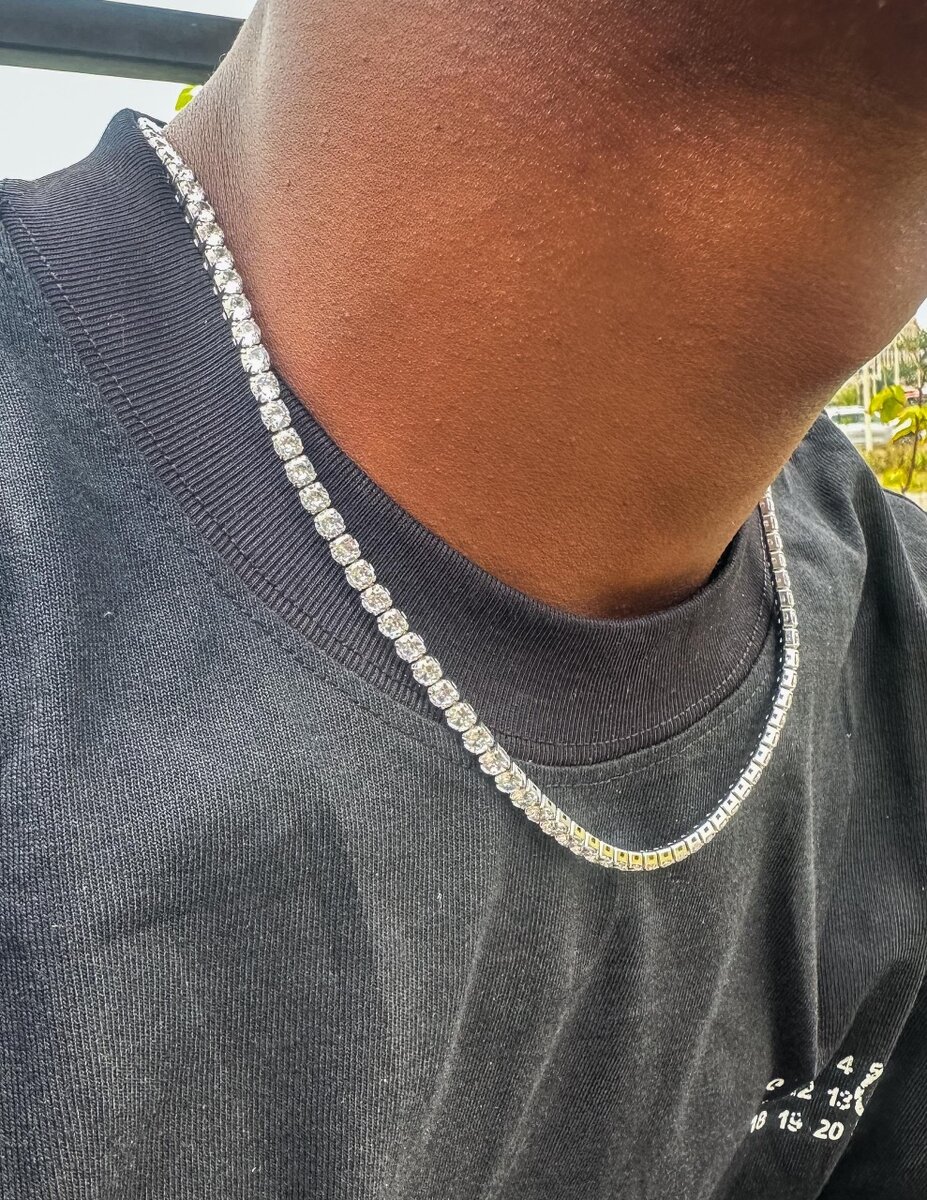 Collier Homme Élegant Argent