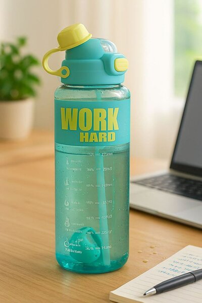 Bouteille d'eau sport motivante