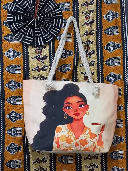 Sac top bag imprimé bohème