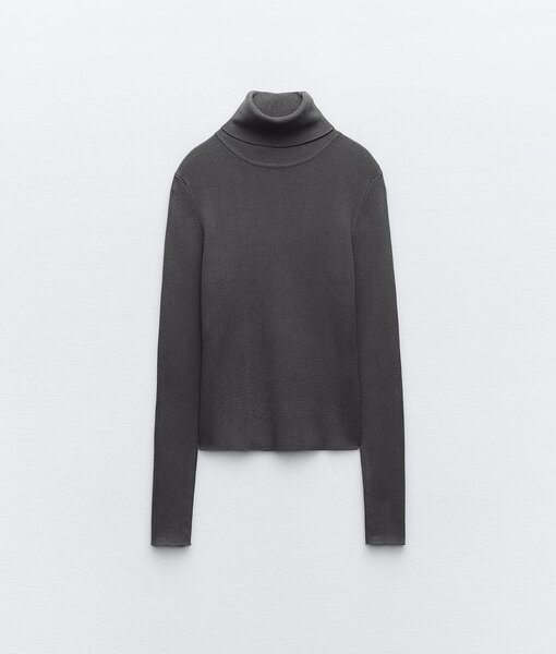 Водолазка ZARA в рубчик новая, S-M