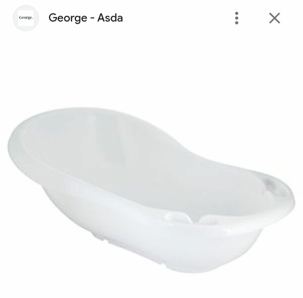 ASDA GEORGE white baby bath