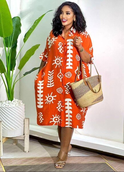 Robe Chemise Bohème Éthnique