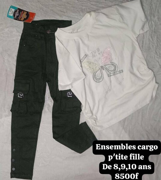 Ensemble cargo fille 8-10 ans