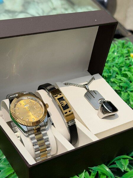 Ensemble Montre et Bijoux pour Homme Luxe