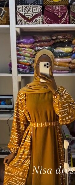 Robe longue imprimée ethnique