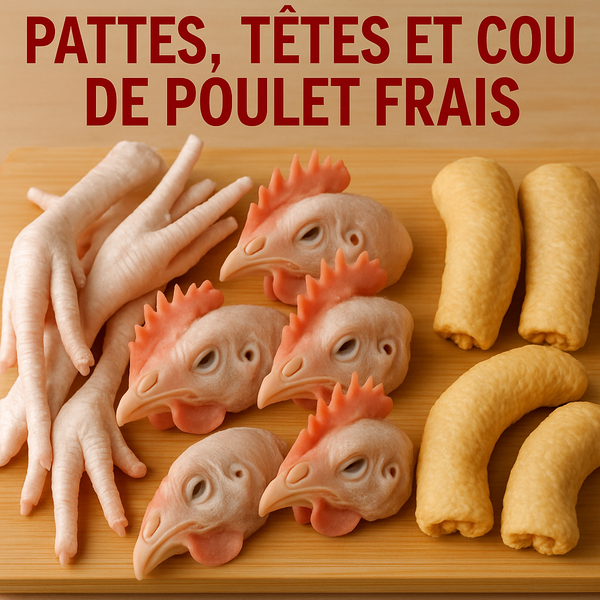 Pattes cous têtes de Poulet fr