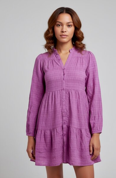 Robe violette en coton légère