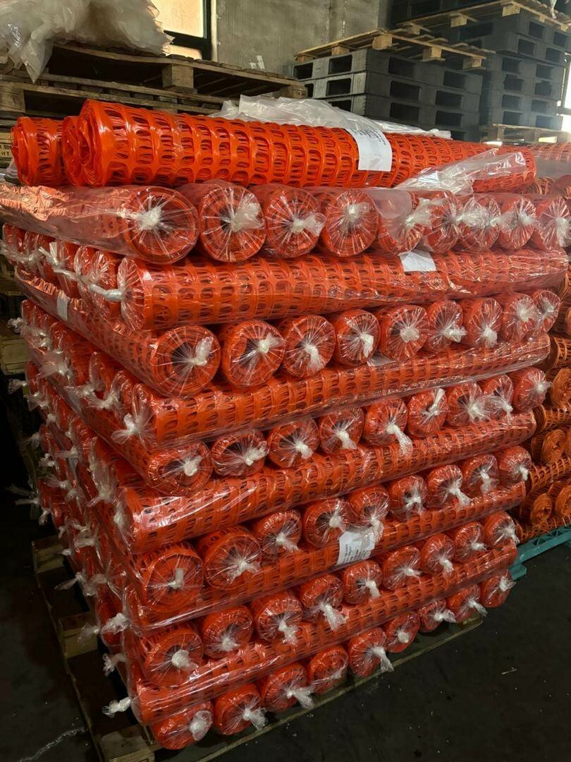 Clôture de sécurité plastique orange