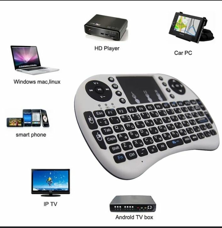 Min gaming keyboard with touchpad