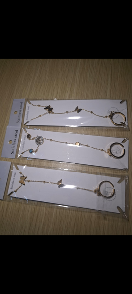 Bracelet papillon doré