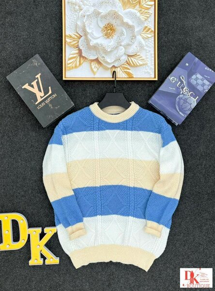 Pull en maille rayé confortable