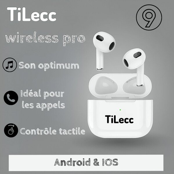 Écouteurs sans fil TiLecc