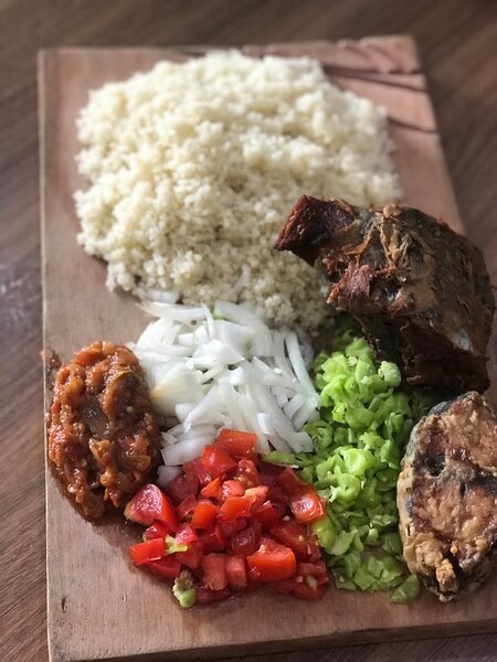 Garba avec Attiéké de Dabou