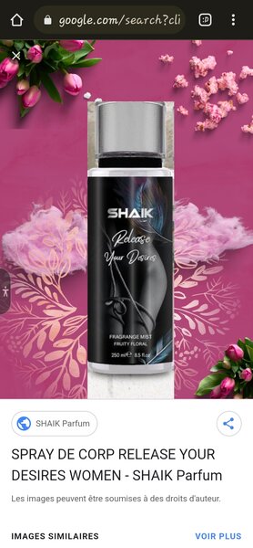 Vaporisateur Femme SHAIK Parfum
