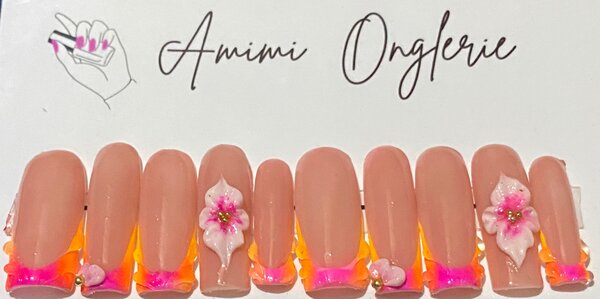 Ongles Pressés Floraux