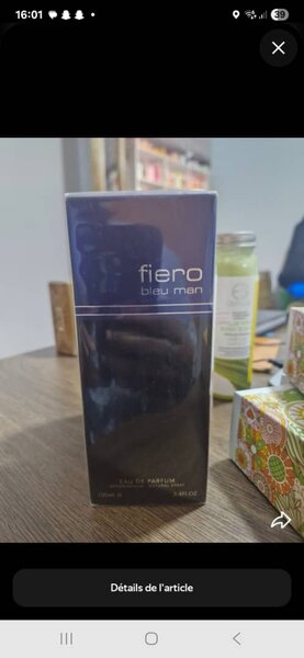 Parfum Pour Homme Fiero Bleu