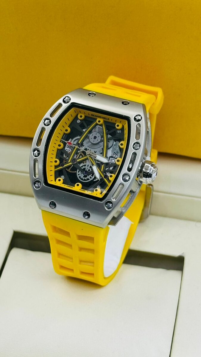 Montre Skeleton Luxe Colorée