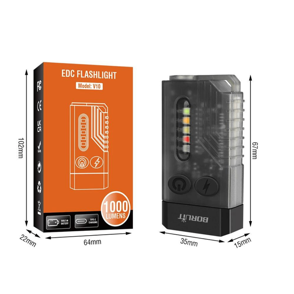 Portable Flashlight V10 Boruit