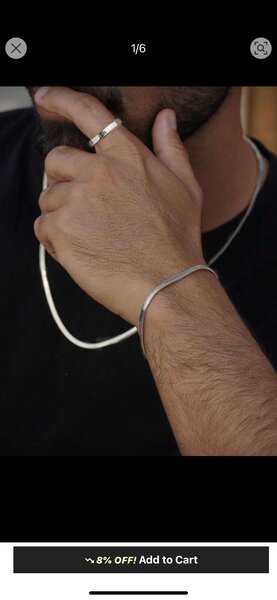 Bracelet argent élégant