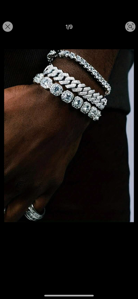 Bracelets en diamant étincelants