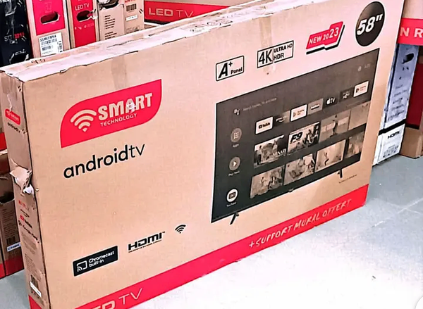 Téléviseur Android 58'' 4K SMART TECHNOLOGY