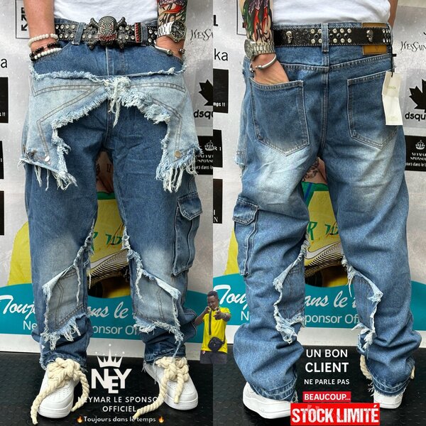 Jeans déchirés tendance