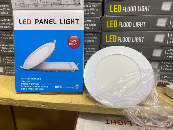 Panneau LED encastré rond