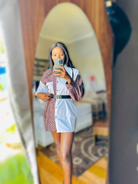 LV shirt dress: S, M & L