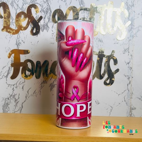 Gourde thermique octobre rose