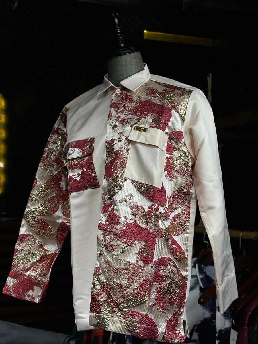 Chemise brodée chic homme