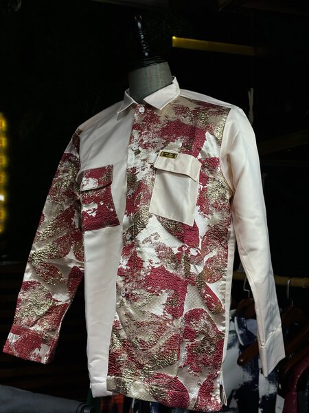 Chemise brodée chic homme