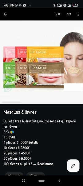 Masques à lèvre