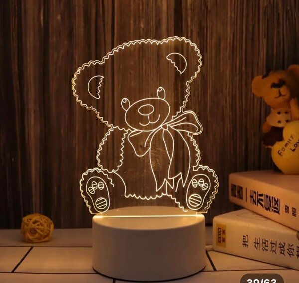 Veilleuse LED 3D Ours