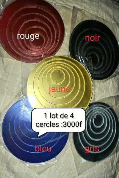 Lot de 4 cercles design muraux