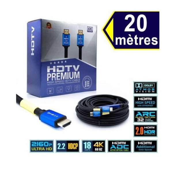Câble HDMI 4K 20m