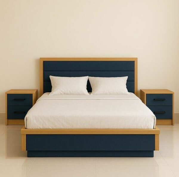 Lit double moderne en bois