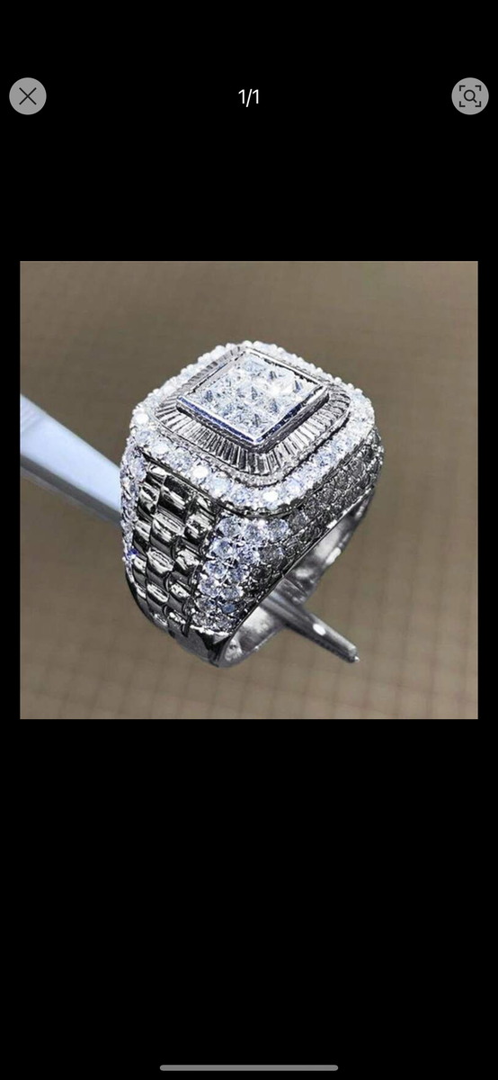 Bague homme luxe diamant