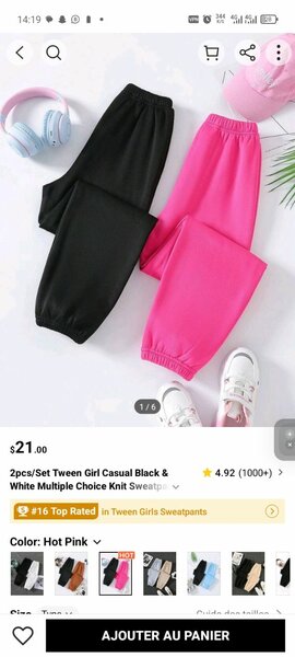 Jogging homme et femme deux à 5500