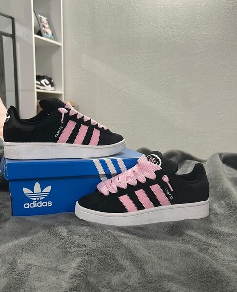 Adidas sneakers noir et rose