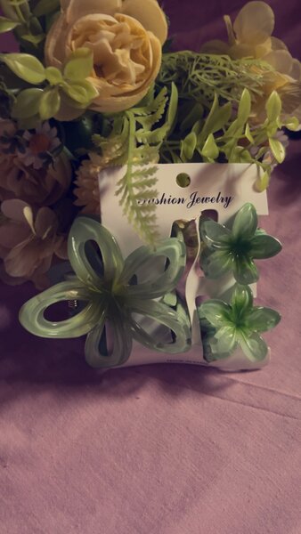 Bijoux Fantaisie Fleurs Vertes